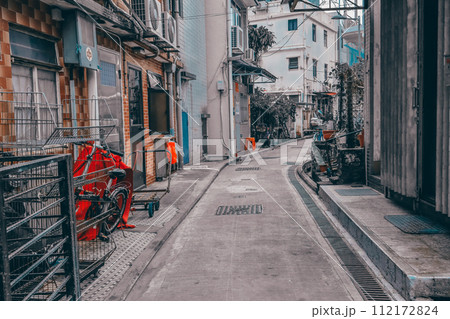 the alley at Tai O fishing village Dec 30 2023 the alley at Tai O fishing village Dec 30 2023 112172824