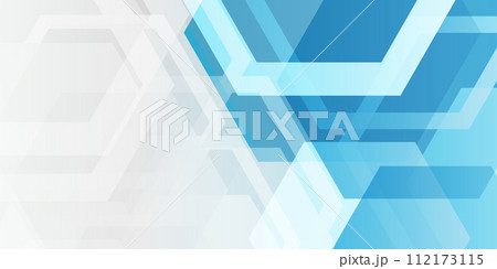 青　テクノロジー　デジタル　テクスチャ　背景	 112173115