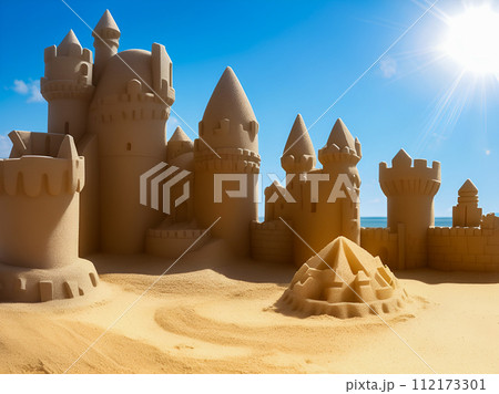 castle on the sand castle 112173301
