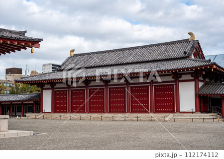 Shitennoji oldest Buddhist Temple in Japan founded in 593 by the prince Shotoku Taishi in Osaka 112174112