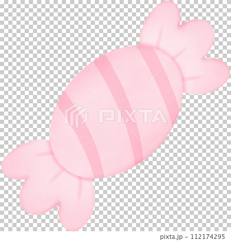 Illustration of a pink candy isolated on png or transparent background 112174295