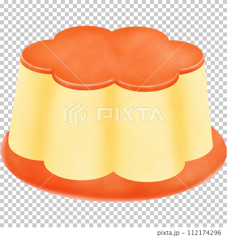 Illustration of a custard pudding cake isolated on png or transparent background Illustration of a custard pudding cake isolated on png or transparent background 112174296