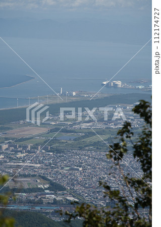 北海道札幌市手稲区の手稲山山頂からの風景写真 北海道札幌市手稲区の手稲山山頂からの風景写真 112174727
