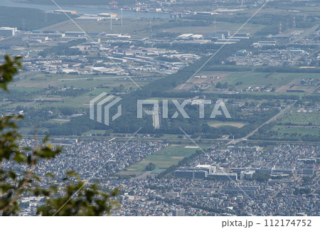 北海道札幌市手稲区の手稲山山頂からの風景写真 手稲前田森林公園 北海道札幌市手稲区の手稲山山頂からの風景写真 手稲前田森林公園 112174752