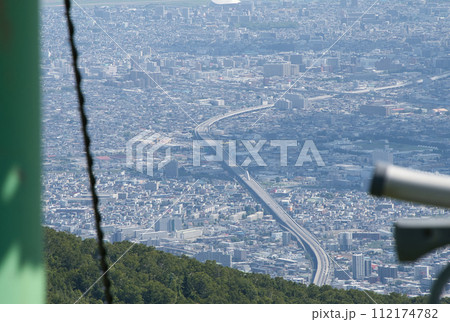 北海道札幌市手稲区の手稲山山頂からの風景写真 112174782