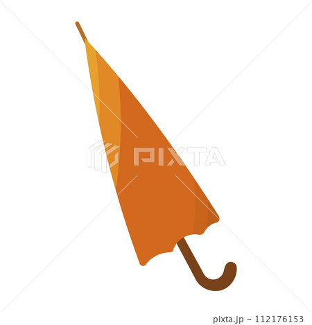 umbrella orange open long weather element icon umbrella orange open long weather element icon 112176153