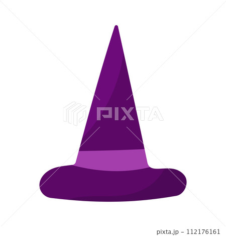 hat wizard witch halloween colored element icon 112176161