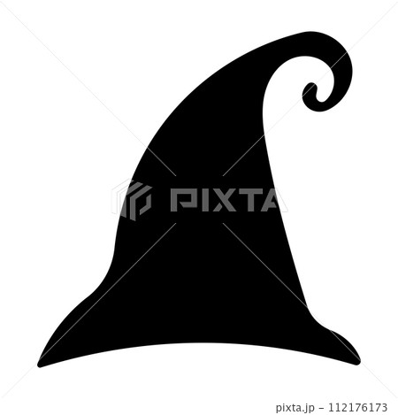hat wizard witch halloween black element icon 112176173