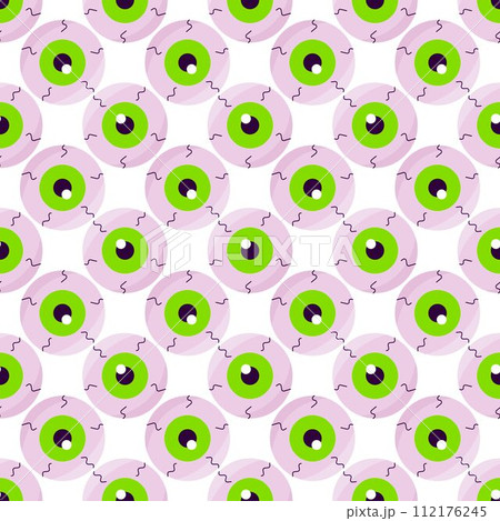 eye look halloween scary see pattern textile 112176245