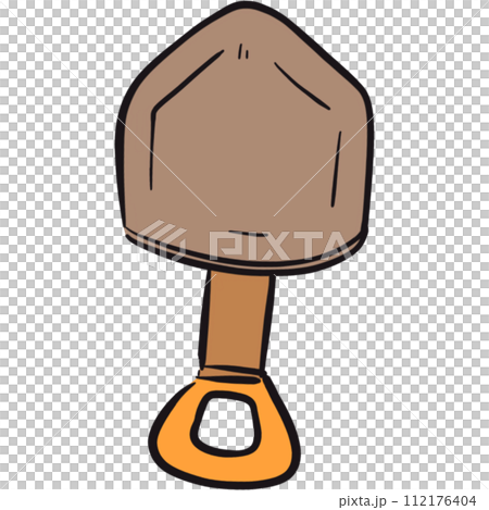The illustration of a shovel The illustration of a shovel 112176404