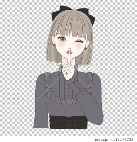 girl in secret pose 112177732