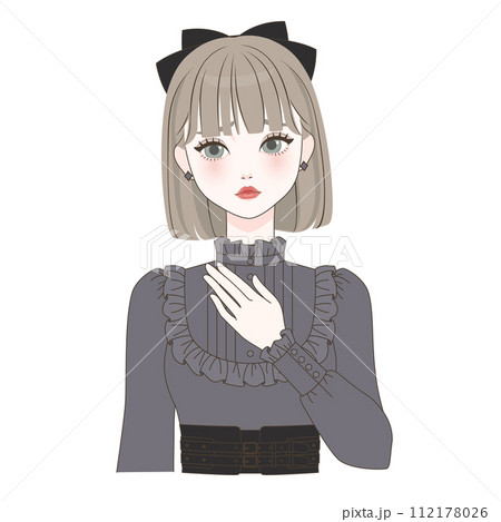 心配する女の子 心配する女の子 112178026