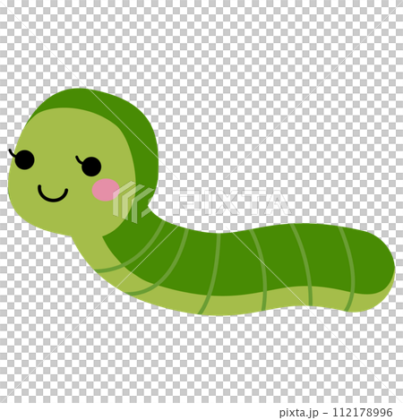 Vector illustration of cute caterpillar 112178996