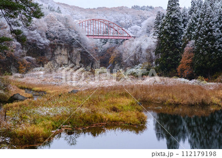 【南会津】初冬の阿賀川_01 112179198