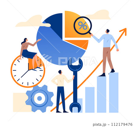Workflow analysis setup and optimizationのイラスト素材 [112179476] - PIXTA