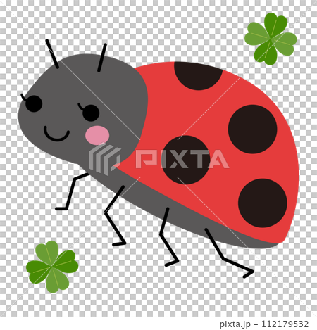 可愛瓢蟲的向量圖 112179532