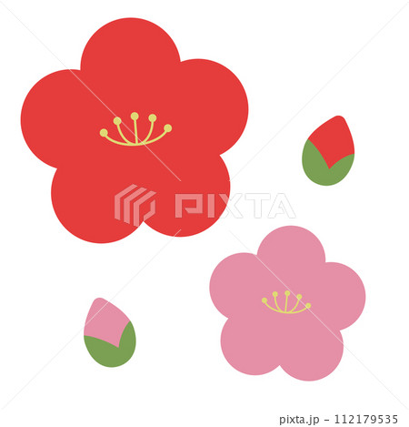 梅の花のベクターイラスト 112179535