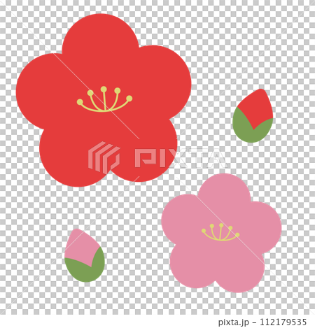 梅の花のベクターイラスト 112179535