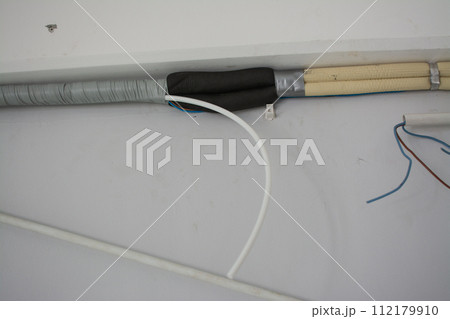 air conditioner drain hose with insulation. indoor unit. 112179910