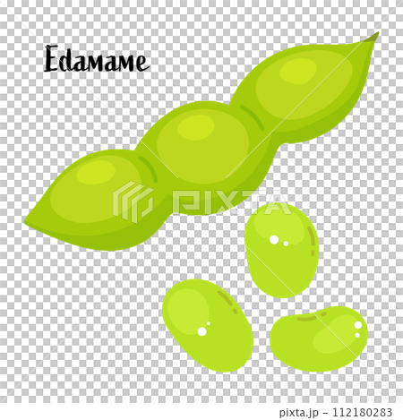 毛豆的矢量圖解。 112180283