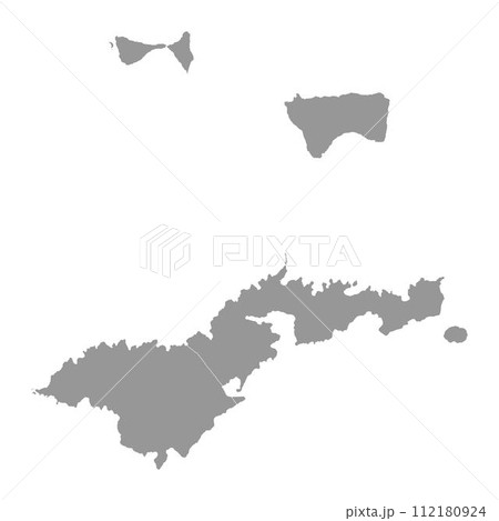 American Samoa map with districts. Vector illustration. 112180924