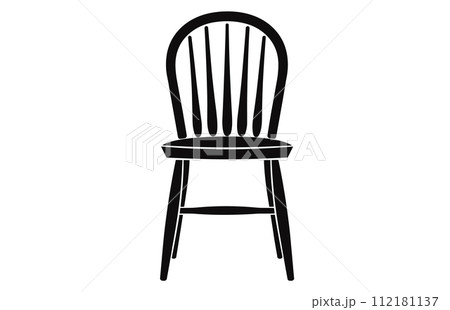 Wooden chairs silhouette, Chair silhouettes, Wooden modern chairs silhouette, Wooden chairs vector set 112181137