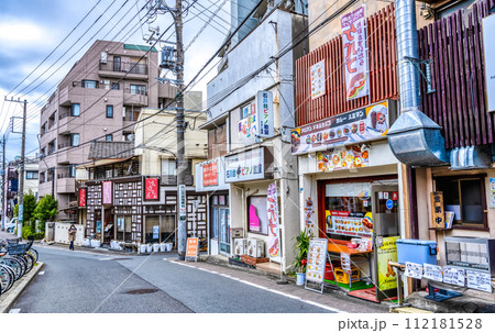 東京都大田区の都市風景 石川台駅 東京都大田区の都市風景 石川台駅 112181528