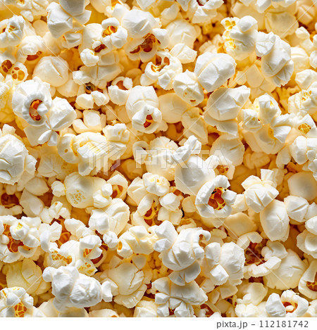 Close up of Cinema Food nachos, assorted jelly beans, popcorn in a full screen tile, repeatable image   112181742
