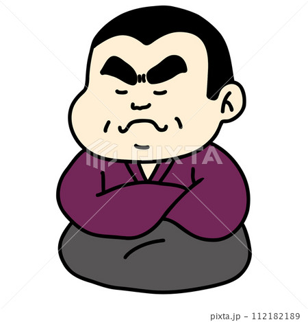 座っている頑固おやじ 座っている頑固おやじ 112182189