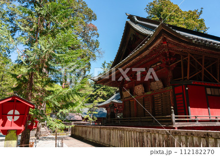 Fujiyoshida Kitaguchi Hongu Fuji Sengen Shrine near Fuji Mountain in Yamanashi, Japan Fujiyoshida Kitaguchi Hongu Fuji Sengen Shrine near Fuji Mountain in Yamanashi, Japan 112182270