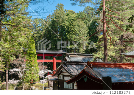 Fujiyoshida Kitaguchi Hongu Fuji Sengen Shrine near Fuji Mountain in Yamanashi, Japan Fujiyoshida Kitaguchi Hongu Fuji Sengen Shrine near Fuji Mountain in Yamanashi, Japan 112182272