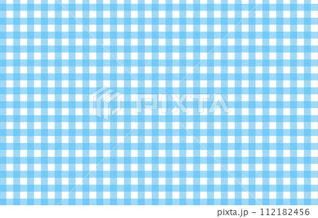 水色のギンガムチェックのベクター背景素材 水色のギンガムチェックのベクター背景素材 112182456