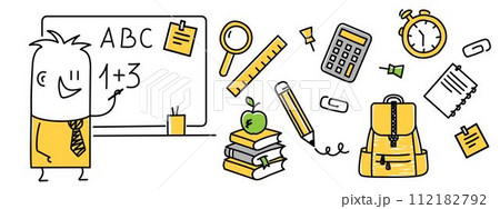 Set of back to school. 112182792