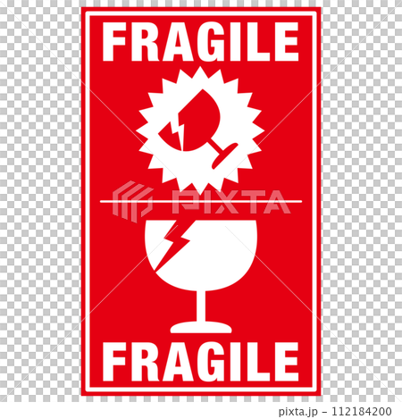 Caution stickers for home delivery packages, handling precautions: Be careful of fragile items Caution stickers for home delivery packages, handling precautions: Be careful of fragile items 112184200