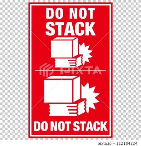 寄送包裹的警示貼紙,搬運注意事項:嚴禁卸貨。 寄送包裹的警示貼紙,搬運注意事項:嚴禁卸貨。 112184224