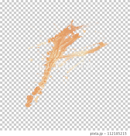 Watercolor peach color splashes, abstract spot. Pink texture , hand drawn illustration, for background, label ,packing design 112185215