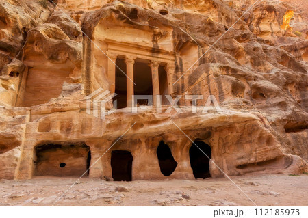 Triclinium at Little Petra, Siq al-Barid, Jordan 112185973
