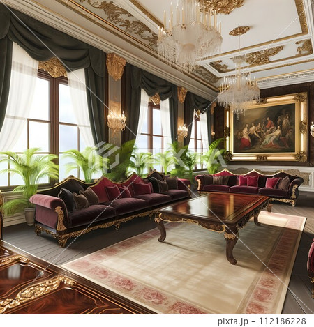 豪邸・室内 112186228