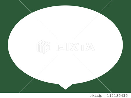 シンプルな吹き出し 112186436