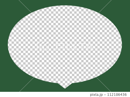 シンプルな吹き出し 112186436