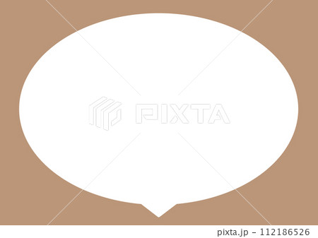 シンプルな吹き出し 112186526