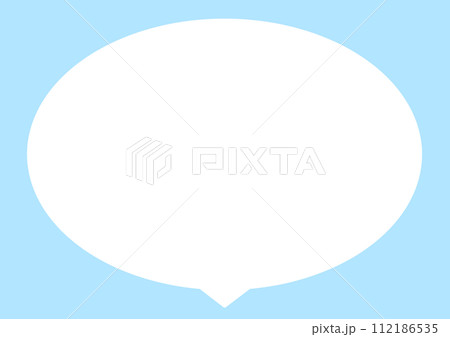 シンプルな吹き出し シンプルな吹き出し 112186535