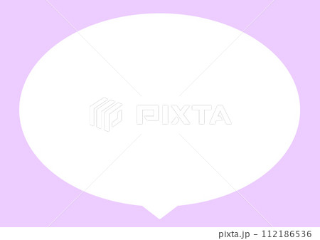 シンプルな吹き出し シンプルな吹き出し 112186536