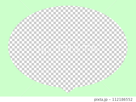 シンプルな吹き出し 112186552