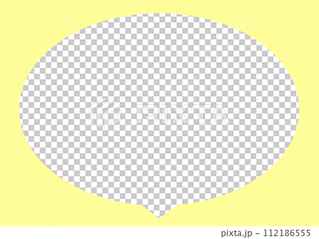 シンプルな吹き出し 112186555