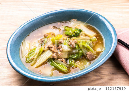 豚ひき肉と白菜の餡かけ 112187919