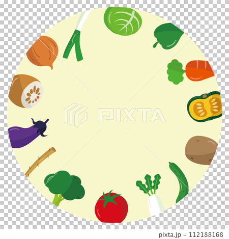Cute vegetable frame 112188168