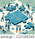 チームワークと協力のイラスト 112188348