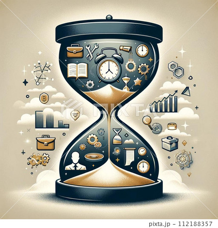 時間管理と効率化の砂時計2 112188357