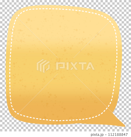 Yellow vibrant chat box illustration 112188847